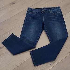 EUC Kut From the Kloth Katy Jeans Women's 6 Straight Leg Mid Rise Cropped Denim